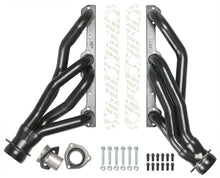 Load image into Gallery viewer, Black S/S Mid-Length Headers For 67-81 Camaro, G-Body w/283-400 Hedman Hedders - Main Product View