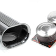 Load image into Gallery viewer, Blower Drive Service Polished Aluminum Dual Carb Scoop w/Air Filters SC-9001