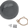 Load image into Gallery viewer, "Bob" Retro-Style Air Cleaner Kit - Chrome DragSpecialties 14-0110SS - Main Product View