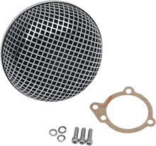 Load image into Gallery viewer, &quot;Bob&quot; Retro-Style Air Cleaner Kit - Chrome DragSpecialties 14-0110SS - Main Product View