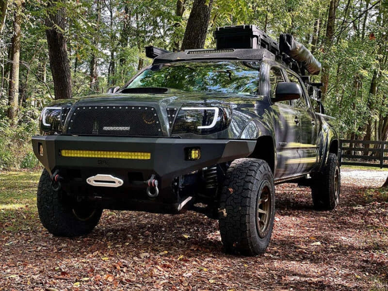 Body Armor 4x4 05-15 Toyota Tacoma Pro Series Front Winch Bumper - Back View