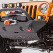 Load image into Gallery viewer, Body Armor 4x4 07-18 Jeep Wrangler JK Front Bumper Mid Stubby - Installation View