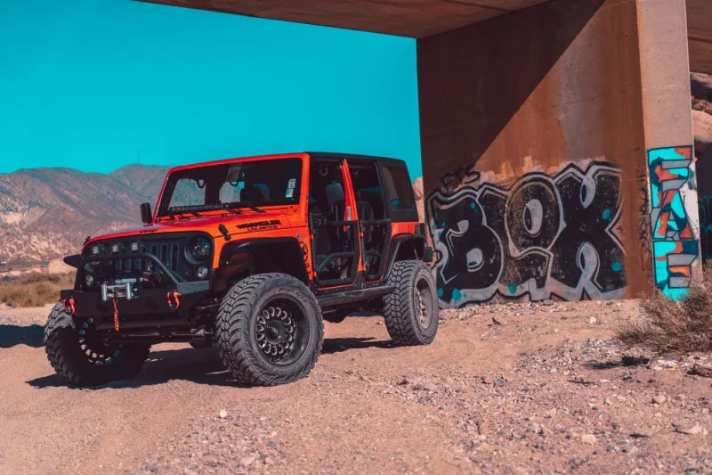 Body Armor 4x4 07-18 Jeep Wrangler JK Tube Doors Front Pair - Installation View