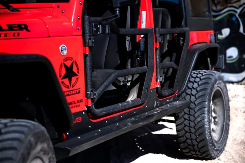 Body Armor 4x4 07-18 Jeep Wrangler JK Tube Doors Front Pair - Additional View 5