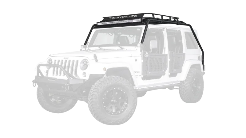 Body Armor 4x4 07-18 Jeep Wrangler JK Windshield Light Bar