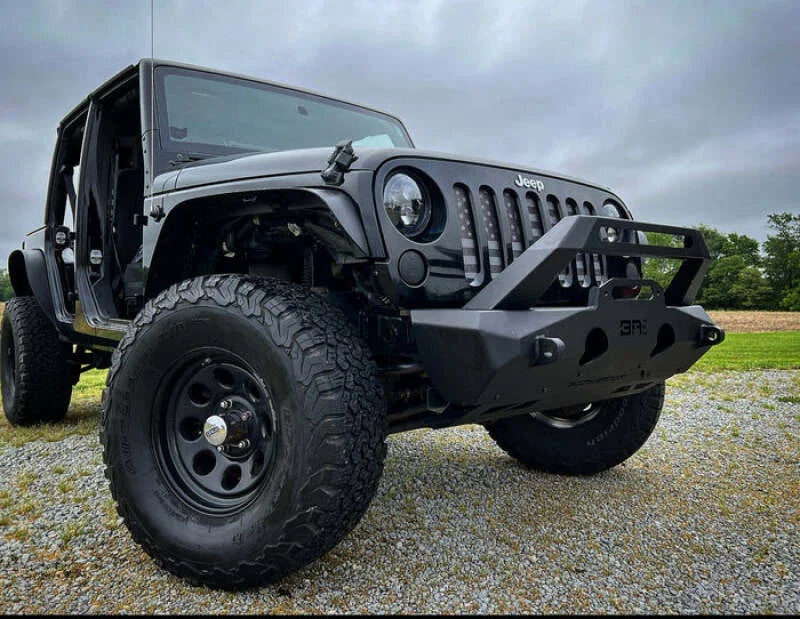 Body Armor 4x4 07-22 Jeep Wrangler JK/JL & Gladiator JT Orion Stubby Front Bumper - Side View