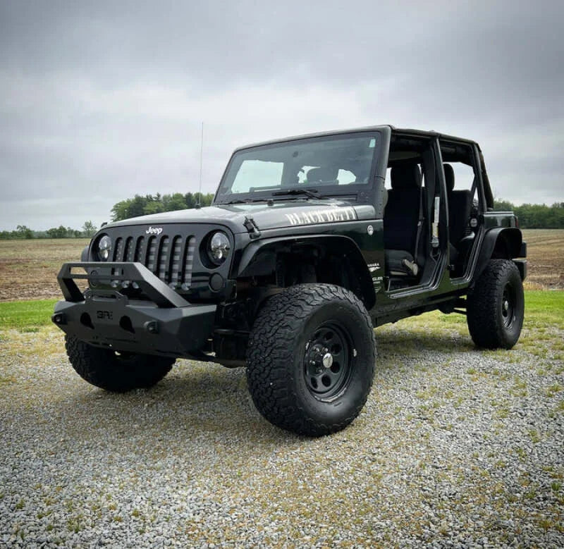 Body Armor 4x4 07-22 Jeep Wrangler JK/JL & Gladiator JT Orion Stubby Front Bumper - Back View