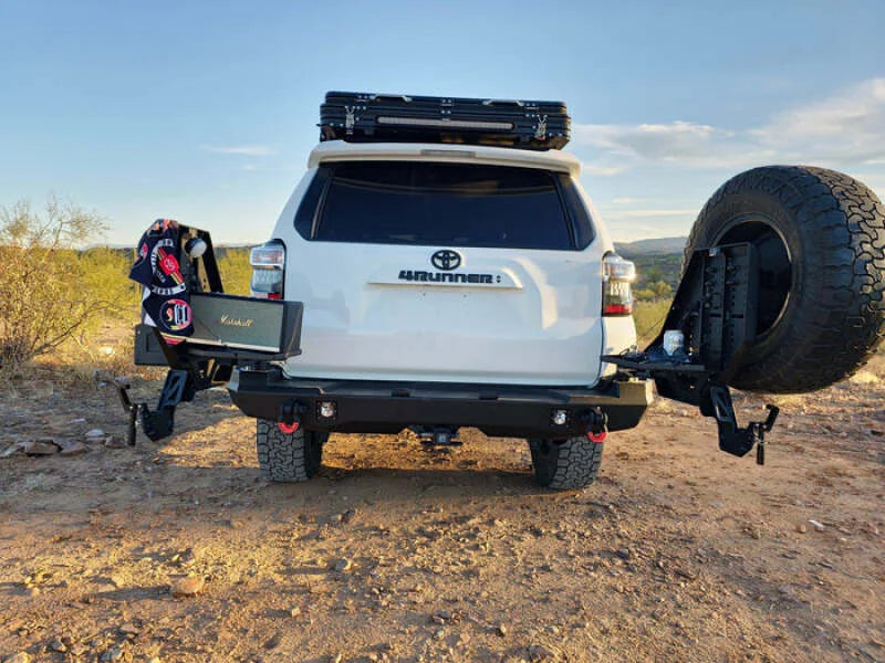 Body Armor 4x4 10-24 Toyota 4Runner Pro Series II - Passenger Side Swingout - Back View