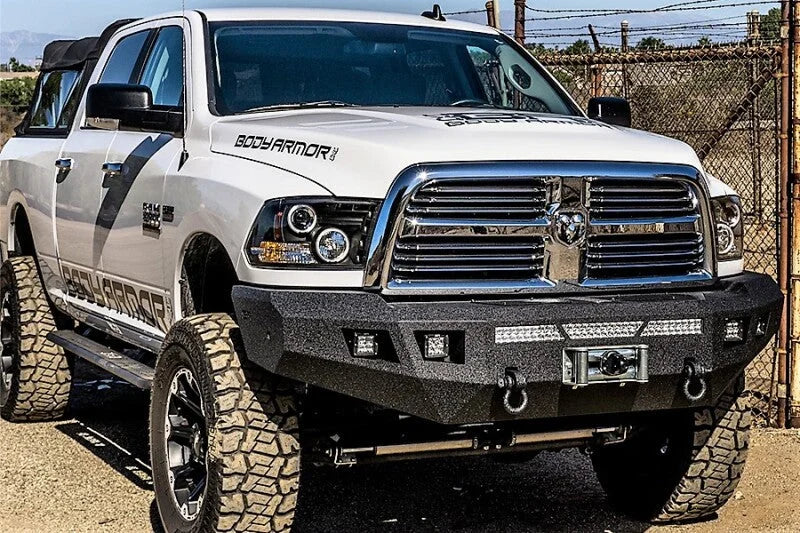 Body Armor 4x4 13-18 Dodge Ram 2500/3500 Eco Series Front Winch Bumper - Side View