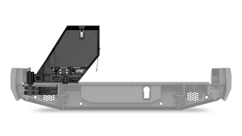 Body Armor 4x4 16-23 Toyota Tacoma Pro Passenger Side Swingout - Installation View
