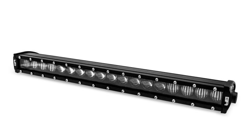 Body Armor 4x4 18in Single Row Blackout LED Light Bar - Back View