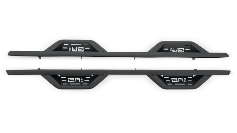 Body Armor 4x4 19-22 Chevrolet Silverado 1500/2500/3500 Crew Cab Ambush Side Steps - Black - Main Product View