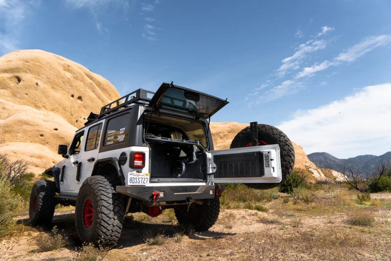 Body Armor 4x4 2007+ Jeep Wrangler JK JL Unlimited Interior Cargo Rack - Side View
