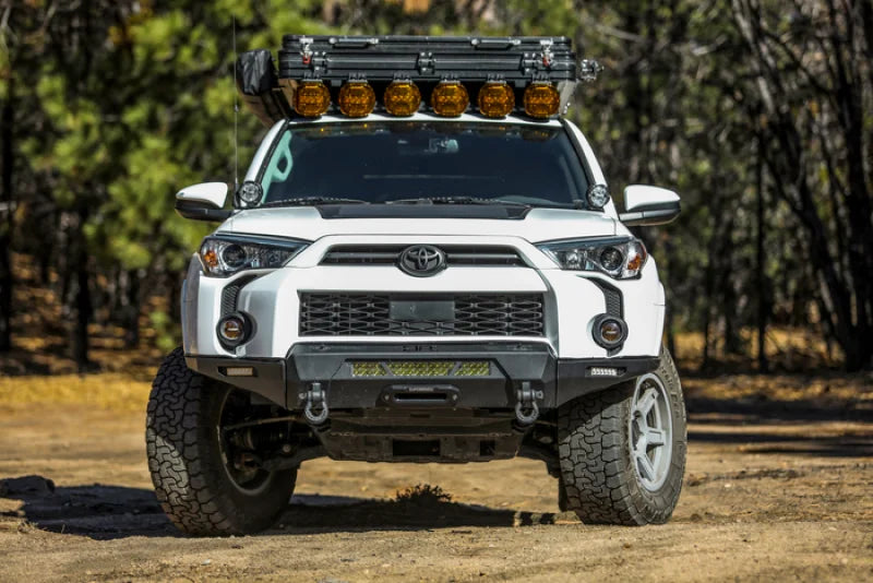 Body Armor 4x4 2014-2024 Toyota 4Runner HiLine Bumper High Clearance Side Wings - Installation View