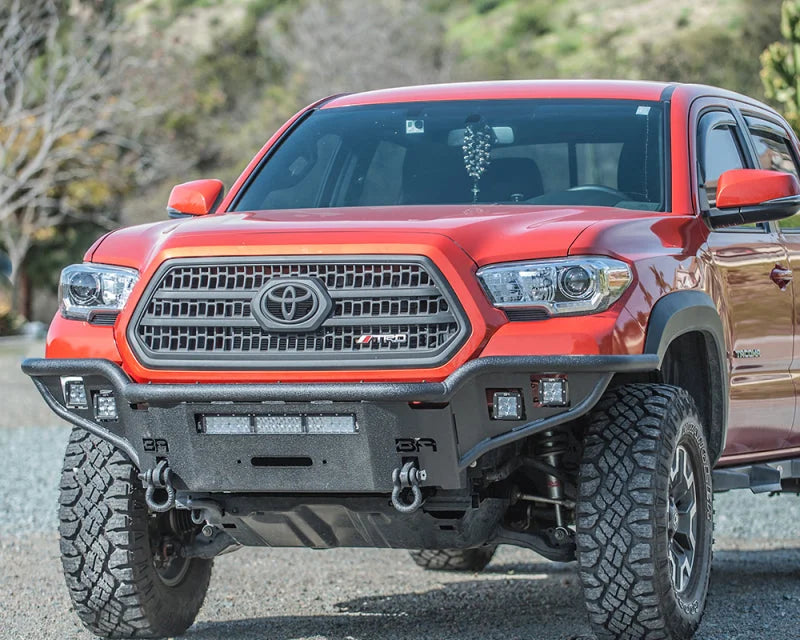 Body Armor 4x4 2016+ Toyota Tacoma Desert Series Front Winch Bumper - Back View