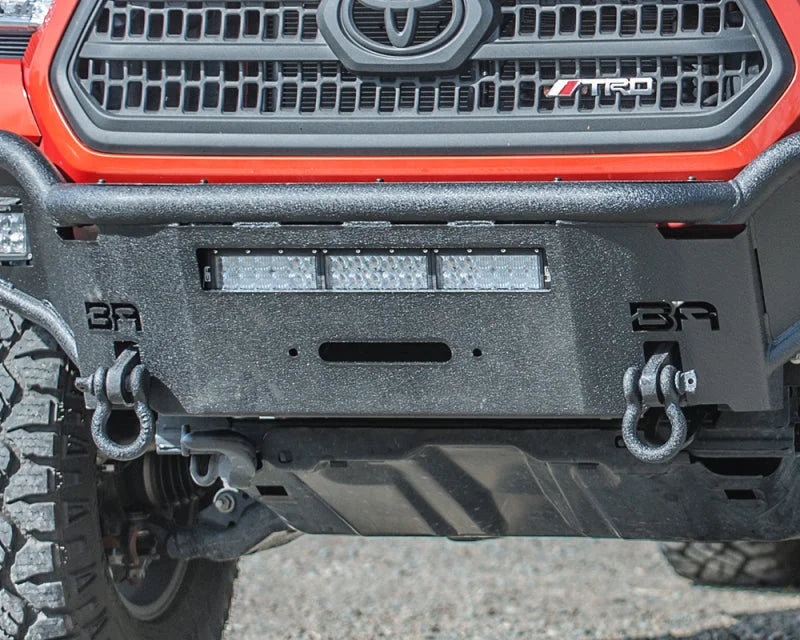 Body Armor 4x4 2016+ Toyota Tacoma Desert Series Front Winch Bumper - Installation View