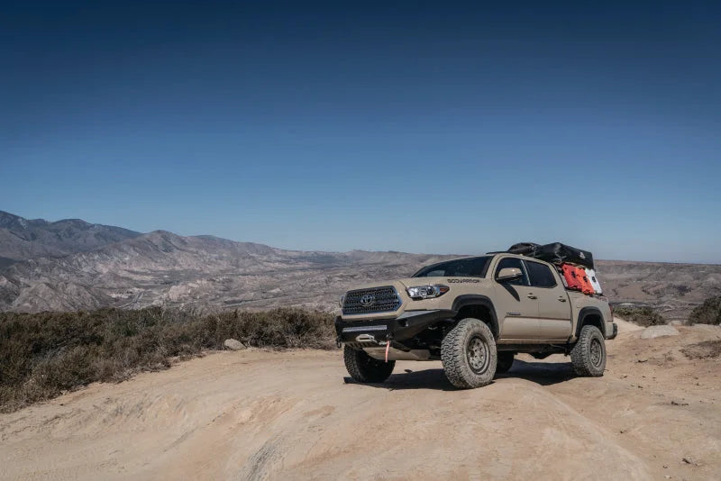 Body Armor 4x4 2016+ Toyota Tacoma Pro Series Front Winch Bumper - Back View