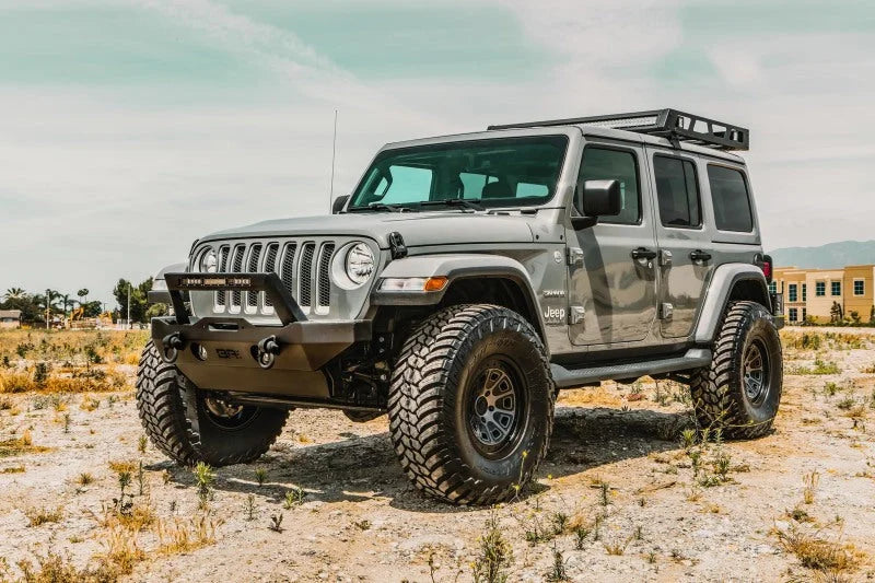 Body Armor 4x4 2018+ Jeep Wrangler JL Gladiator JT Front Bumper Skid Plate - Detail View
