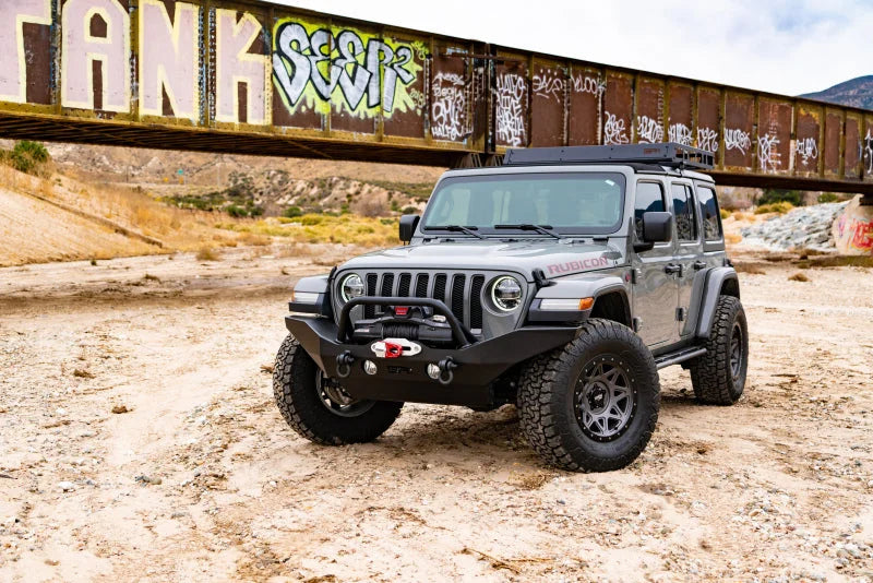 Body Armor 4x4 2018+ Jeep Wrangler JL Gladiator JT Full Width Front Bumper - Side View
