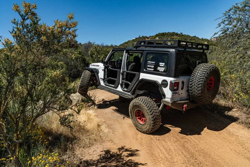 Body Armor 4x4 2018+ Jeep Wrangler JL Gladiator JT Tube Doors Rear Pair - Back View