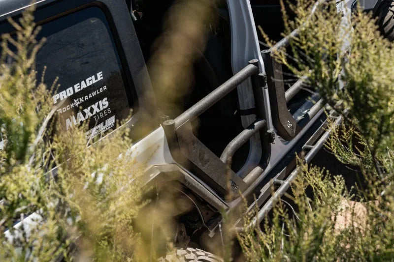 Body Armor 4x4 2018+ Jeep Wrangler JL Gladiator JT Tube Doors Rear Pair - Installation View