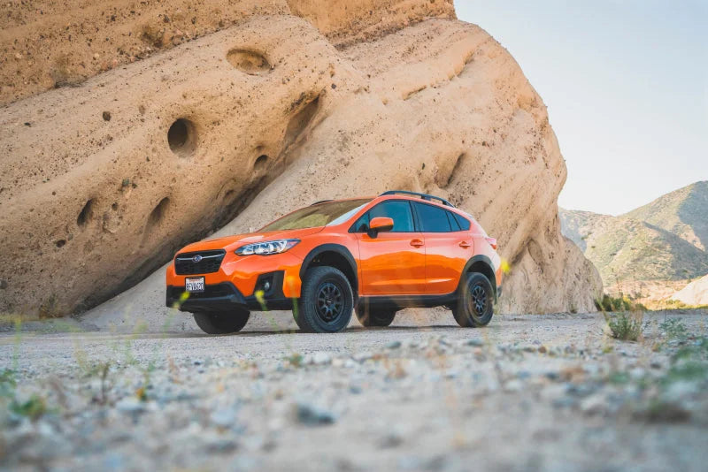 Body Armor 4x4 2018+ Subaru Crosstrek 2in Front 1.5in Rear Strut Spacer Kit - Installation View
