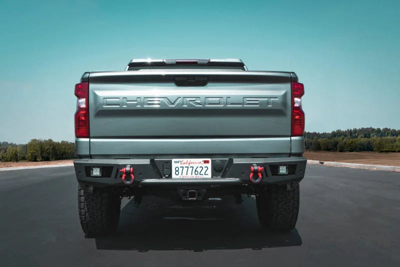 Body Armor 4x4 2019+ Chevy Silverado 1500 Ambush Series Rear Bumper - Side View