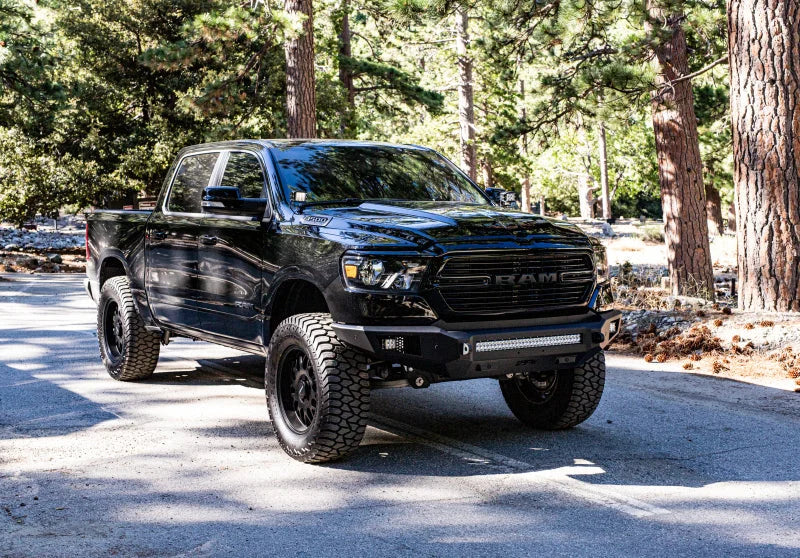 Body Armor 4x4 2019+ Dodge Ram 1500 Ambush Series Front Bumper (Non-Winch) - Side View