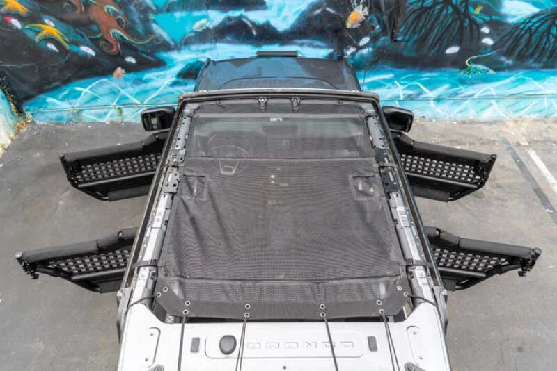 Body Armor 4x4 2021+ Ford Bronco (2-Door & 4-Door) Mesh Top - Side View