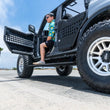 Load image into Gallery viewer, Body Armor 4x4 21-24 Ford Bronco 4DR E-Power Board Steps - Black - Back View