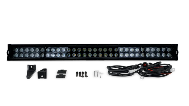 Body Armor 4x4 30in Blackout LED Light Bar Combo Beam with Wiring Harness - Back View
