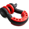 Load image into Gallery viewer, Body Armor 4x4 3/4in Black D-Ring with Red Isolators Single - Main Product View
