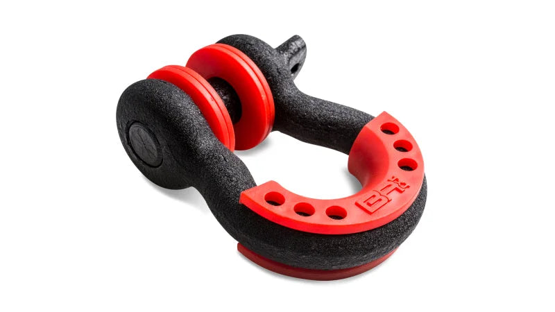 Body Armor 4x4 3/4in Black D-Ring with Red Isolators Single - Main Product View