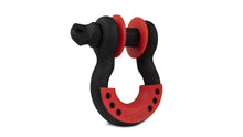 Load image into Gallery viewer, Body Armor 4x4 3/4in Black D-Ring with Red Isolators Single - Side View