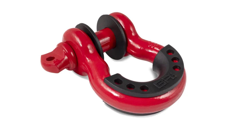 Body Armor 4x4 3/4in Red D-Ring with Black Isolators Single - Main Product View