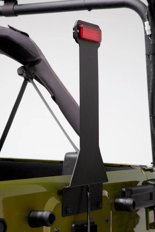 Body Armor 4x4 87-18 Jeep Wrangler Elevated Third Brake Light - Back View