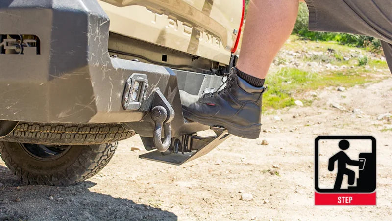 Body Armor 4x4 Backbone Hitch Skid - Installation View