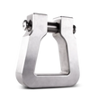 Load image into Gallery viewer, Body Armor 4x4 Mega D-Ring Machined Silver Single - Side View