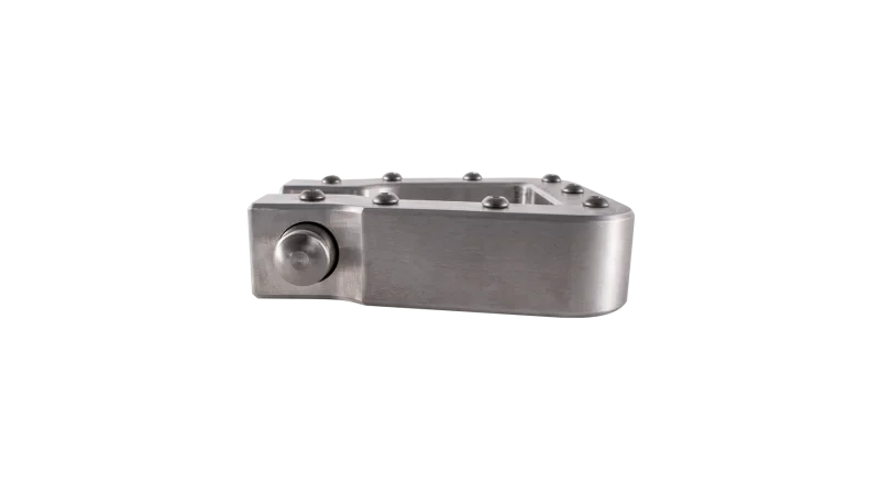 Body Armor 4x4 Mega D-Ring Machined Silver Single - Detail View