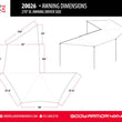 Load image into Gallery viewer, Body Armor 4x4 Sky Ridge 270XL Awning Driver Side w/ Mounting Brackets - Side View