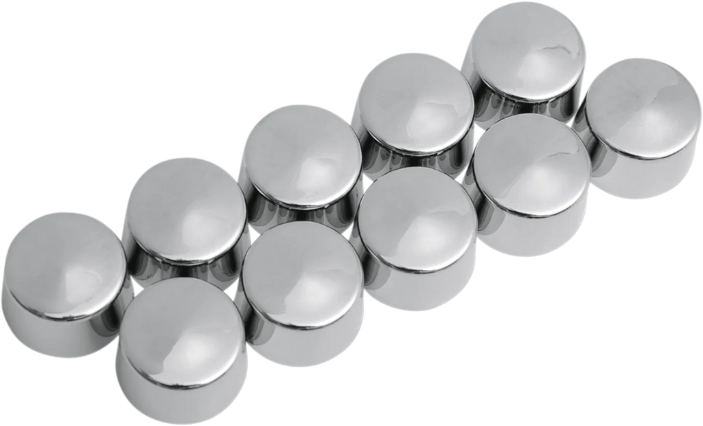 Bolt Covers - 12 Point - 10 mm - Chrome - 10 Pack DragSpecialties 352046 - Main Product View