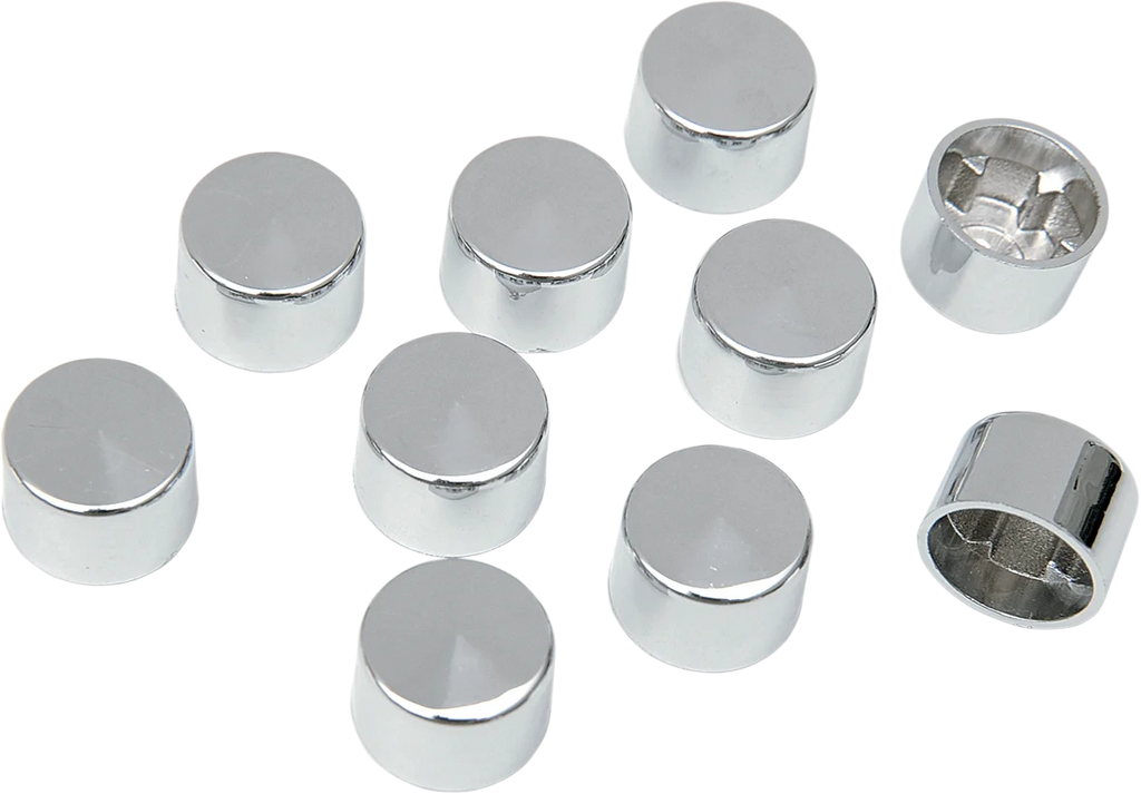 Bolt Covers - 12 Point - 1/4" - Chrome - 10 Pack DragSpecialties 352041 - Main Product View