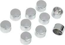 Load image into Gallery viewer, Bolt Covers - 12 Point - 1/4" - Chrome - 10 Pack DragSpecialties 352041 - Main Product View