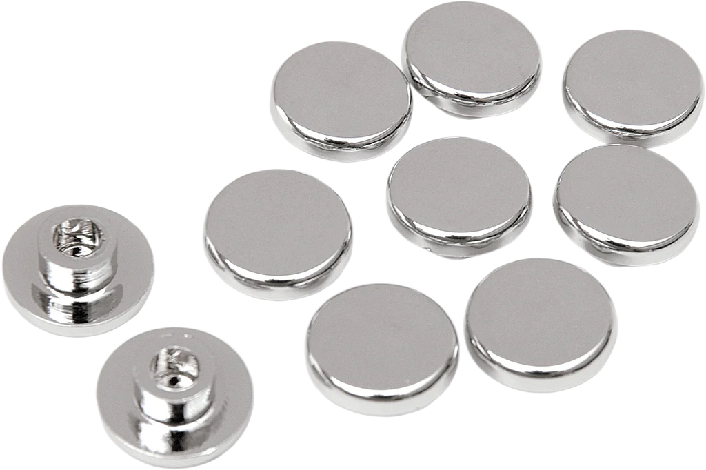 Bolt Covers - Allen/Buttonhead - Top Cover Only - 1/4" - Chrome - 10 Pack DragSpecialties 352044 - Main Product View