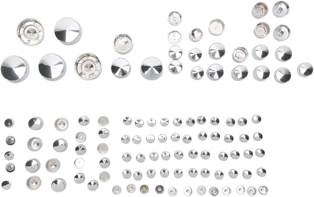 Bolt Covers - Chrome DragSpecialties 352002 - Side View