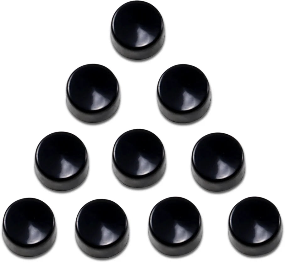 Bolt Covers - Hex - 1/2" - Black - 10 Pack DragSpecialties 352079 - Main Product View