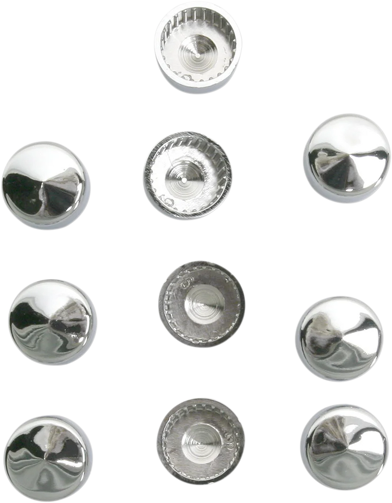 Bolt Covers - Hex - 1/2" - Chrome - 10 Pack DragSpecialties 352049 - Main Product View
