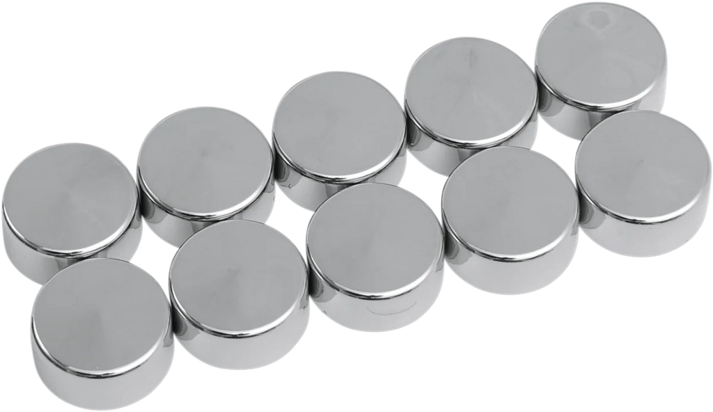 Bolt Covers - Hex - 3/4" - Chrome - 10 Pack DragSpecialties 352052 - Main Product View