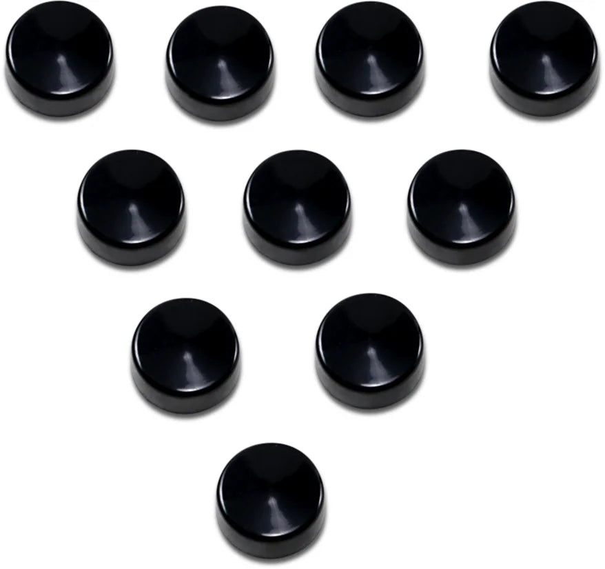 Bolt Covers - Hex - 5/8" - Black - 10 Pack DragSpecialties 352086 - Main Product View