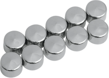 Load image into Gallery viewer, Bolt Covers - Hex - 5/8" - Chrome - 10 Pack DragSpecialties 352056 - Side View